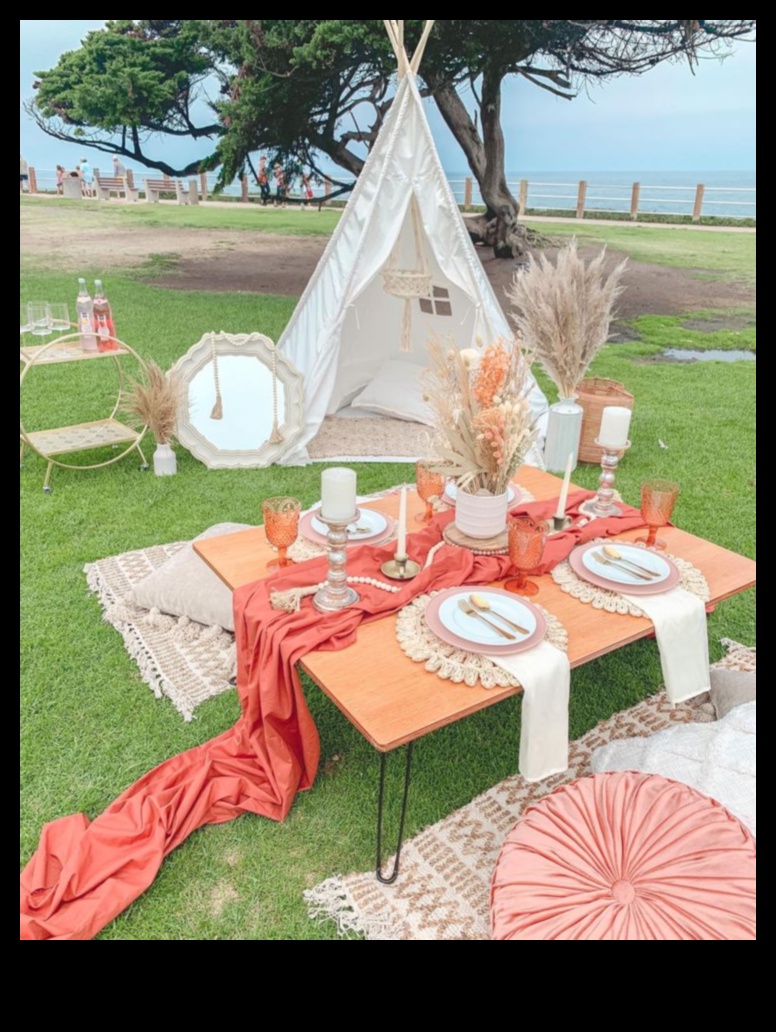 Πώς μπορώ να ενσωματώσω Συμβουλές για τη διακόσμηση ενός υπαίθριου σημείου για πικνίκ με Boho Vibes;