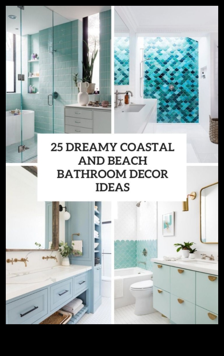 Διακόσμηση παραθαλάσσιου μπάνιου για μια εμπειρία που μοιάζει με σπα