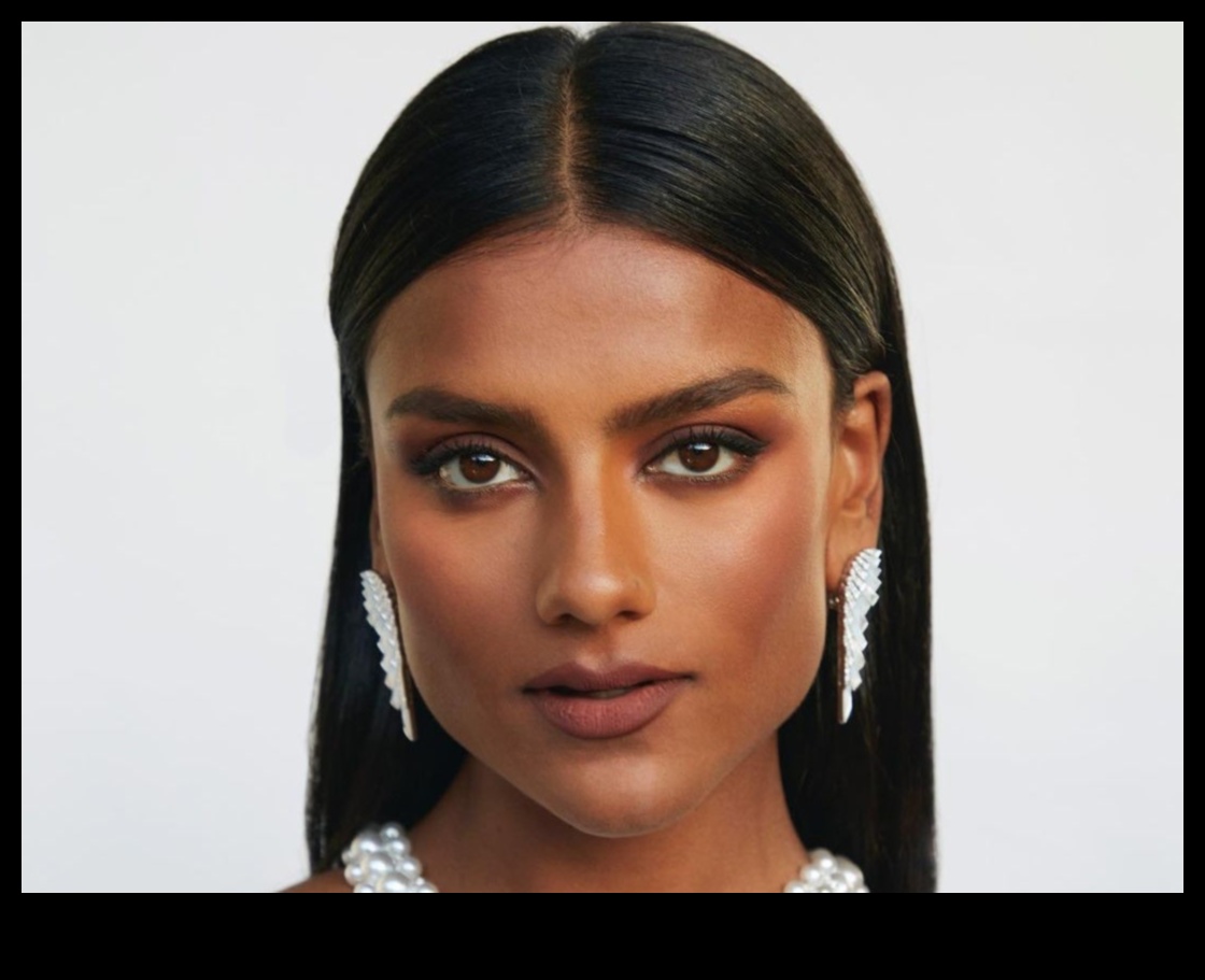 Glam and Geometric: Εξερευνώντας τις δομημένες επιρροές στα λαμπερά στυλ μακιγιάζ