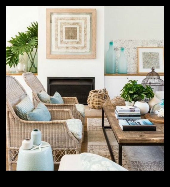 Πώς να δημιουργήσετε ένα παραθαλάσσιο σαλόνι με ιδέες διακόσμησης από ψάθινα;